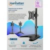 Laikiklis Manhattan Desk Mount for TV &amp; Monitors, Stand Assembly, Tilt/Swivel/Rotation, For screens 10" to 27", VESA compatibility: 75x75 and 100x100mm - check the dimensions of the four mounting holes on back of screen to ensure it fits, Max 7kg, Juodas, Bracket