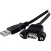 Efb Elektronik USB kabelis EFB USB-A - USB-A 3 m Juodas (K5291SW.3V2)