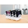 Manhattan įkrovimo stotis, 10x prievadų: 3x USB-C (iki 18W PD) ir 7x USB-A (iki 12W), 120W bendra išvestis, Baltas/Pilkas, Trejų metų garantija, dėžutė