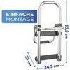 Maximex Secura bathtub handrail, sidabrinis, aluminum