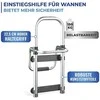 Maximex Secura bathtub handrail, sidabrinis, aluminum