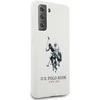 Dėklas Us Polo Assn US Polo USHCS21MSLHRWH S21+ G996 baltos spalvos Silicone Logo