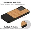 MAN&amp;WOOD dėklas skirtas Apple iPhone 12/12 Pro herringbone nero juodos spalvos