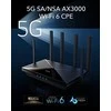 Cudy P5 belaidis maršrutizatorius Gigabit Ethernet dviejų dažnių (2,4 GHz / 5 GHz) 5G Juodas