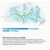 Maršrutizatorius TP-Link Deco PX50 (3 paketų) „WiFi6 Powerline Mesh“ (AX3000, 2,4 GHz / 5 GHz, 3 x GbELAN / WAN)