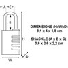 Master Lock Spynelė MasterLock 604EURD; 40 mm