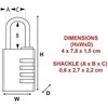 Master Lock Combination Lock 40mm aliuminio korpusas 7640EURD