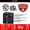 Ugniai ir vandeniui atsparus seifas su garsiniu signalu Master Lock LFW205TWC