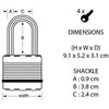 Master Lock Spynelė MasterLock M5EURDLF; 52 mm