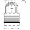 Master Lock Spynelė MasterLock M5EURDLF; 52 mm