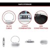 Nešiojamas seifas su apsauginiu laidu Master Lock 5900EURDWHT Balta ABS 700 ml 6 x 12,9 x 24 cm