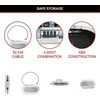 Nešiojamas seifas su apsauginiu laidu Master Lock 5900EURDWHT Balta ABS 700 ml 6 x 12,9 x 24 cm