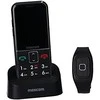 Mobilusis telefonas Maxcom Comfort MM735 su įkrovimo stotele + mygtukas SOS juodos spalvos
