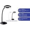 Maximex Lamp LED stalinis šviestuvas su padidinamuoju stiklu, Ø 14,8 cm