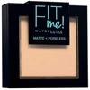 Maybelline Fit Me Matte & Poreless Powder 115 Ivory veido pudra 1