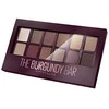 Maybelline MAY ES BURGUNDY BAR PALETTE NU 4 Burgun akių šešėliai Raudona Blizgučiai, Matinis