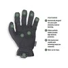 Mechanix Wear Pirštinės Mechanix FastFit® juodos, M dydis. Rauktas rankogalis, 0.6 mm dirbtinė oda, TrekDry®, touchscreen technologija