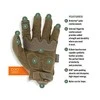 Mechanix Wear Pirštinės Mechanix M-Pact® Coyote XXL dydis. Velcro, TrekDry®, dirbtinė oda, delno, krumplių, Armortex®, pirštų apsauga, D30® apsauga nuo vibracijosvibracijos
