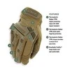 Mechanix Wear Pirštinės Mechanix M-Pact® Coyote M dydis. Velcro, TrekDry®, dirbtinė oda, delno, krumplių, Armortex®, pirštų apsauga, D30® apsauga nuo vibracijos