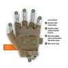 Mechanix Wear Bepirštės Pirštinės Mechanix M-Pact® FINGERLESS Coyote. Velcro, TrekDry®, dirbtinė oda, delno, krumplių, pirštų apsauga