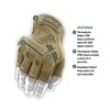 Mechanix Wear Bepirštės Pirštinės Mechanix M-Pact® FINGERLESS Coyote L dydis. Velcro, TrekDry®, dirbtinė oda, delno, krumplių, pirštų apsauga