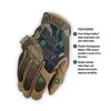 Mechanix Wear Pirštinės Mechanix The Original® Woodland Camo S dydis. Velcro, dirbtinė oda, TrekDry®