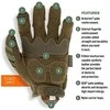 Mechanix Wear Pirštinės Mechanix M-Pact® 78 Multicam® XL dydis. Velcro, TrekDry®, dirbtinė oda, delno, krumplių, Armortex®, pirštų apsauga, D30® apsauga nuo vibracijos