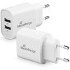 Įkroviklis MediaRange MediaRange Ladegerät 12W 2-Port 2x USB-A, baltas