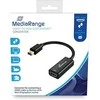 Adapteris AV MediaRange MediaRange HDMI Buchse/Mini DP Stecker 10 Gbit/s 15cm schwar