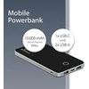 Powerbank MediaRange 10000mAh Juoda ir sidabrinė