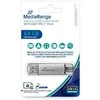 MediaRange Kombo-storagestick 64 GB, USB-Stick - sidabrinis/transparent, USB-A 3.2 Gen 1, USB-C 3.2 Gen 1