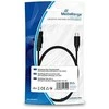 USB kabelis MediaRange USB-A - mikroUSB 1,2 m Juoda (MRC138)