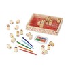 Melissa & Doug Rinkinys Mediniai antspaudai + Kreidelės Antspaudai 26 dizaino MelissaDoug rašalai