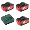 Akumuliatorius Metabo 18 V; 4,0 Ah; Li-ion; 3 vnt. + pakrovėjas Metabo ASC 30-36