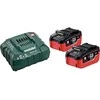 18V akumuliatorių rinkinys 2x 5.5Ah LiHD kroviklis, Metabo
