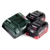18V akumuliatorių rinkinys 2x 5.5Ah LiHD kroviklis, Metabo