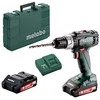 Akumuliatorinis suktuvas/gręžtuvas BS 18 L 2x2,0 Ah 13 mm, Metabo