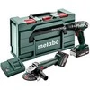 Įrankių rinkinys Metabo 685204500 (BS 18 + W 18 L 9-125); 18 V; 1x4,0 Ah; 1x2,0 Ah akum.