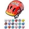 Dviratininko šalmas Meteor KS06 Firetracker rozm. XS 44-48 cm raudona 24836
