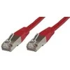 MicroConnect Patchcord, FTP, CAT6, 1m, raudona (B-FTP601R)