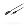 Kabelis MicroConnect Jack 3.5mm - Jack 3.5mm 1m juoda (IPOD003B)