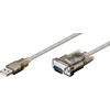USB kabelis MicroConnect USB-A - DB-9 1,5 m Pilkas (USB2.0 - nuoseklus DB9 M-M, 1,5 m)