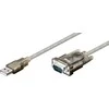 USB kabelis MicroConnect USB-A - DB-9 1,5 m Pilkas (USB2.0 - nuoseklus DB9 M-M, 1,5 m)