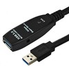 USB kabelis MicroConnect USB-A - USB-A 10 m Juodas (USB3.0AAF10A)