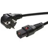 MicroConnect Assmann Electronic ASM IEC-EL182S maitinimo kabelis, R/A Schuko kištukas, HO5VV-F 3 X 1.00mm2 iki C13 IEC LOCK, 2m juodas