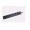 Galios juosta MicroConnect 6 lizdai 1,8 m juodos (GRU006B)