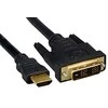 Kabelis MicroConnect HDMI - DVI-D 1m juoda (HDM191811)