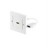 Kabelis MicroConnect HDMI sieninis lizdas 1 port baltas - HDMWALL1