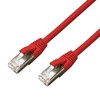 MicroConnect CAT6A S / FTP 0,5 m raudonasis LSH
