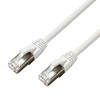 MicroConnect CAT6A S / FTP 0.5m Baltas LSZH